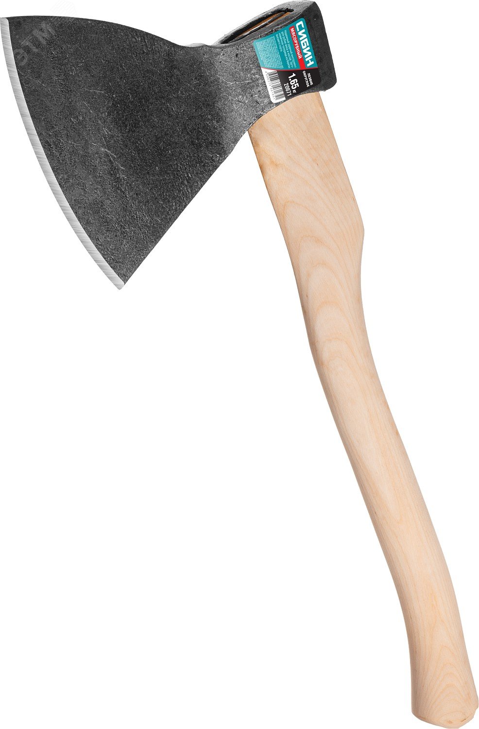 Изображение товара Мясорубный топор кованный с округлым лезвием 1650/2000 г 570 мм