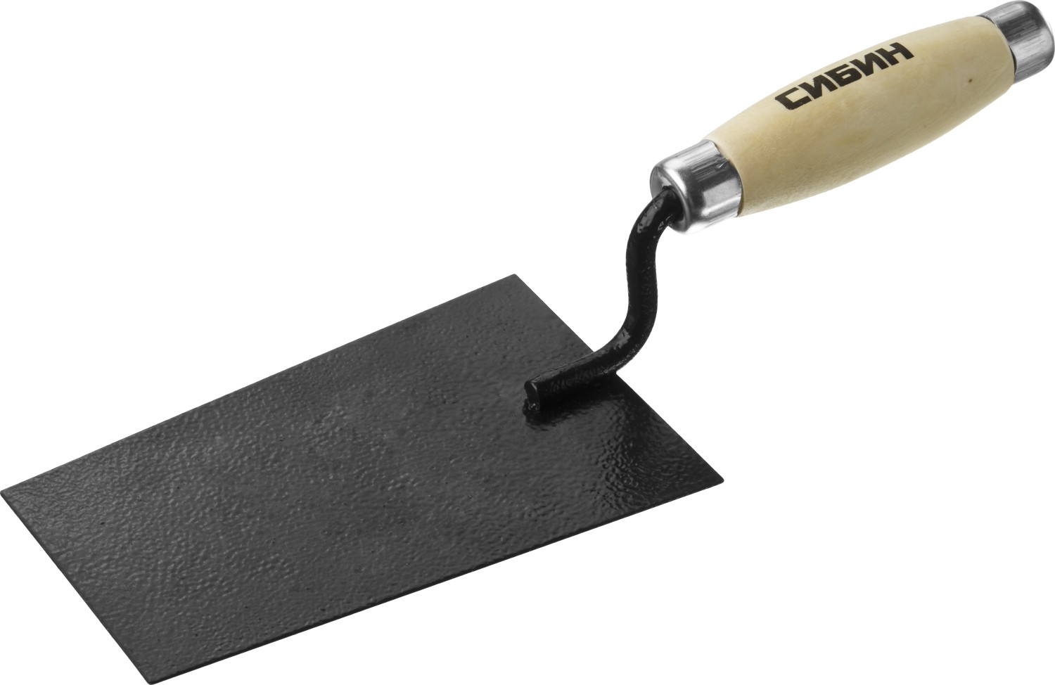 Кельма отделочника стальная, деревянная ручка, 175x110x90 мм