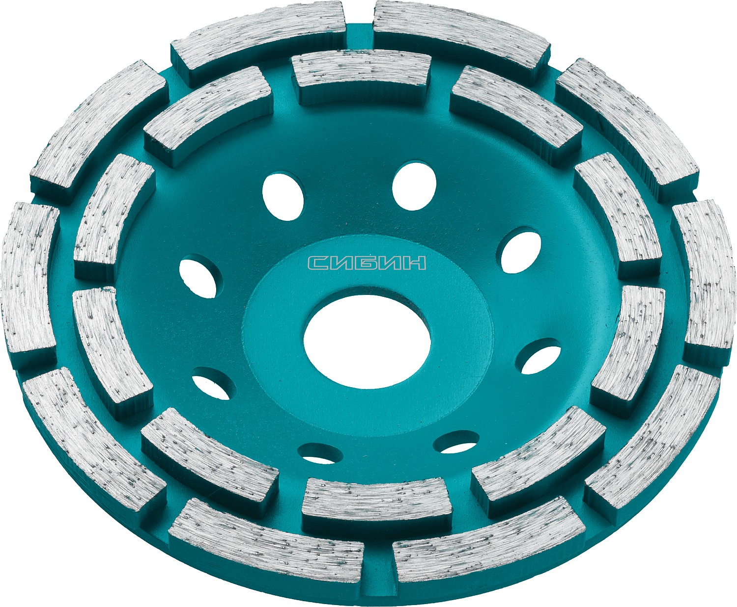 Чашка двухрядная алмазная шлифовальная, d 125 мм