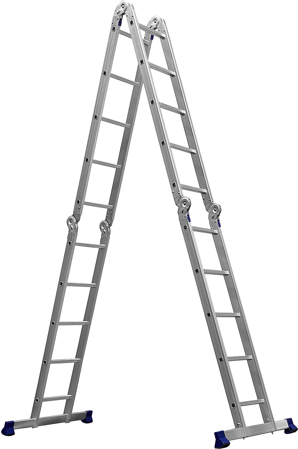 Лестница-трансформер , алюминиевая, четырехсекционная, ЛТ-45, 4 x 5 ступени