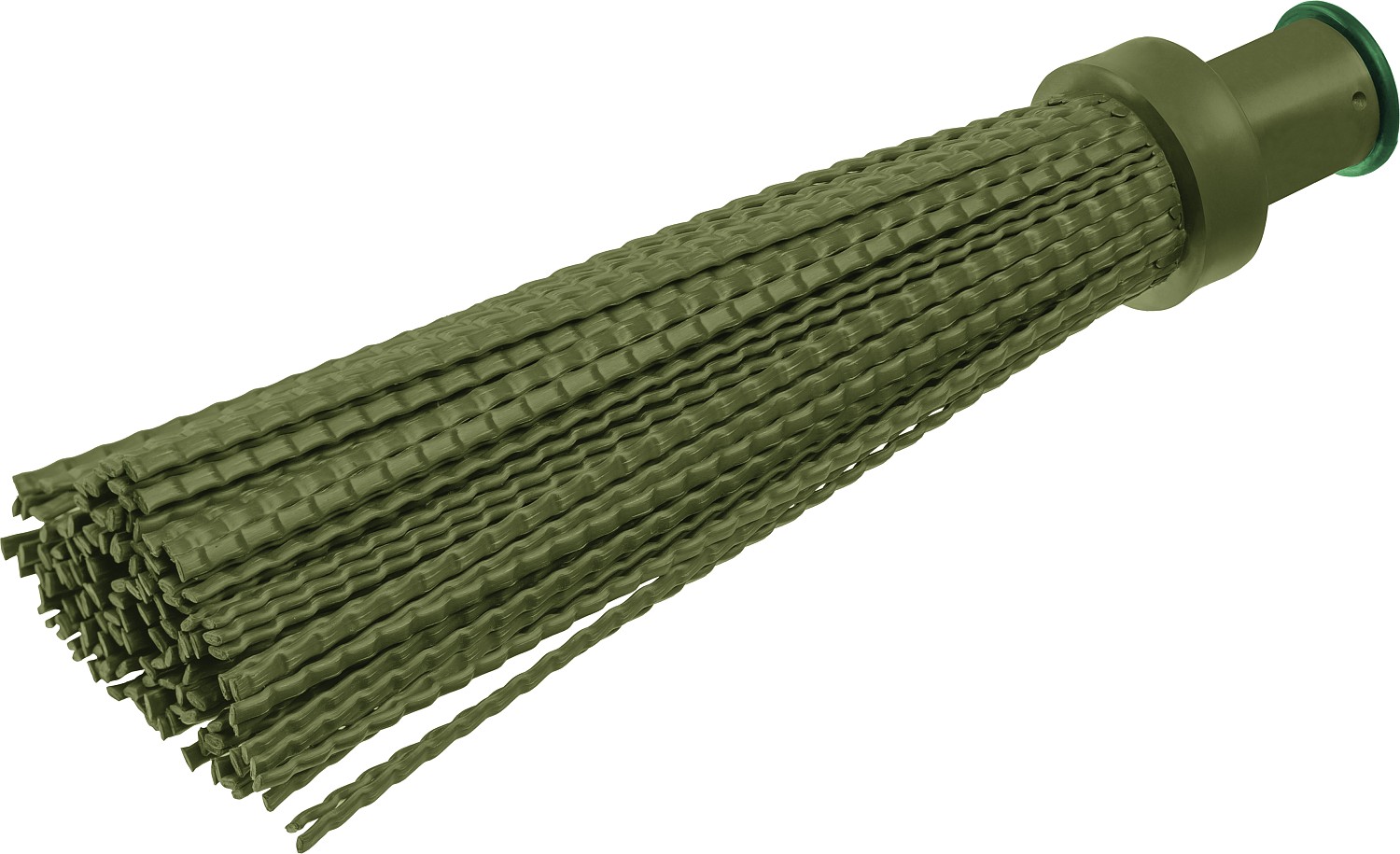 Метла пластиковая, полипропилен, коническое резьбовое соединение, круглая, 420x110 мм