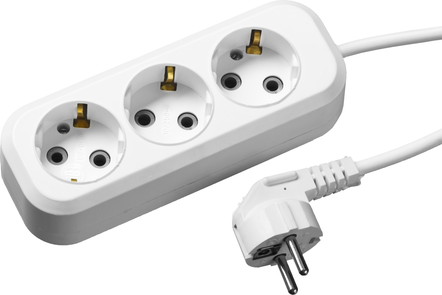 Удлинитель бытовой У-30, ПВС, 3 х 0.75 мм2, 2200 Вт, 3 гнезда, 3 м