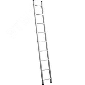 Изображение товара Лестница приставная, односекционная, алюминиевая, 10 ступеней, высота 279 см (шт)