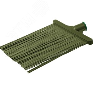 Изображение товара Метла пластиковая, полипропилен, коническое резьбовое соединение, плоская, гибкая 380x260 мм (шт)
