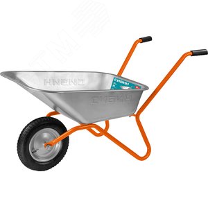 Изображение товара Тачка садовая, одноколесная, оцинкованная сталь, СТ-11, 65 л, 90 кг (шт)