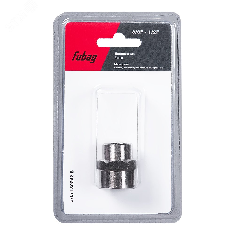 Изображение товара Переходник 3/8 F - 1/2 F для пневмоинструмента блистер