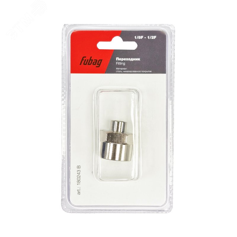 Изображение товара Переходник 1/8 F на 1/2 F для пневмоинструментов Изображение товара Переходник 1/8 F на 1/2 F для пневмоинструментов