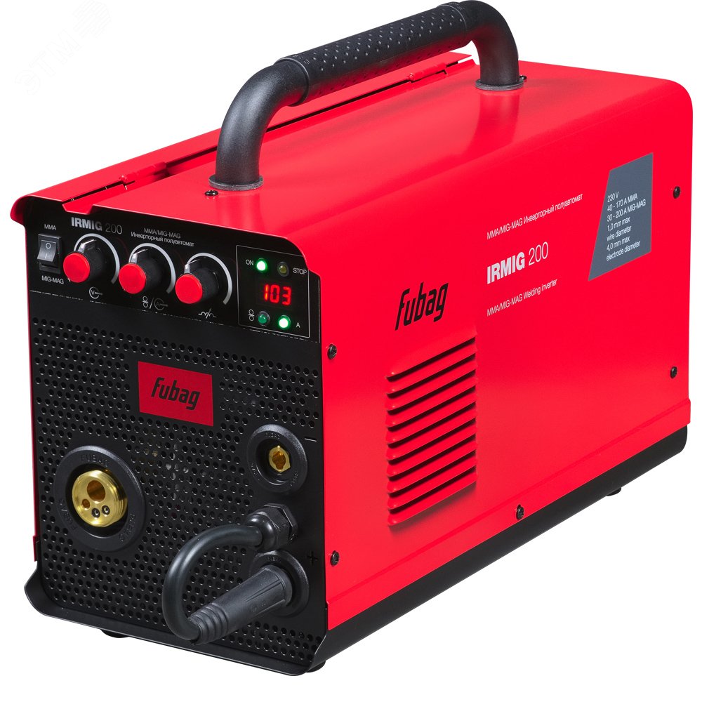 Изображение товара Полуавтомат сварочный IRMIG 200 с горелкой 250А FUBAG профессиональный