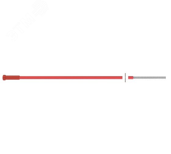 Изображение товара Канал направляющий 5.40 м диам. 1.0-1.2 сталь красный (1 шт.) (шт)