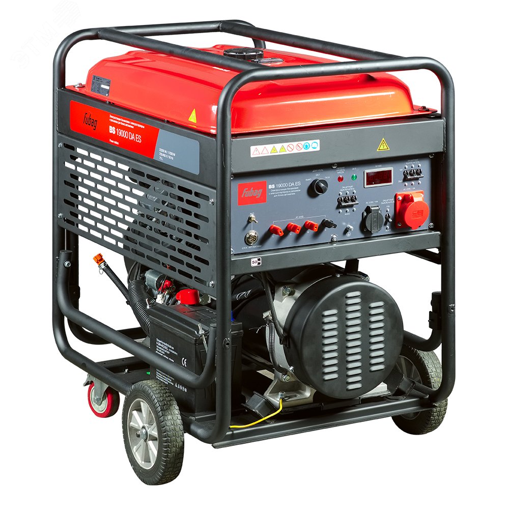 Изображение товара Бензиновый генератор (трехфазный) с электростартером и коннектором автоматики BS 19000 DA ES (шт)