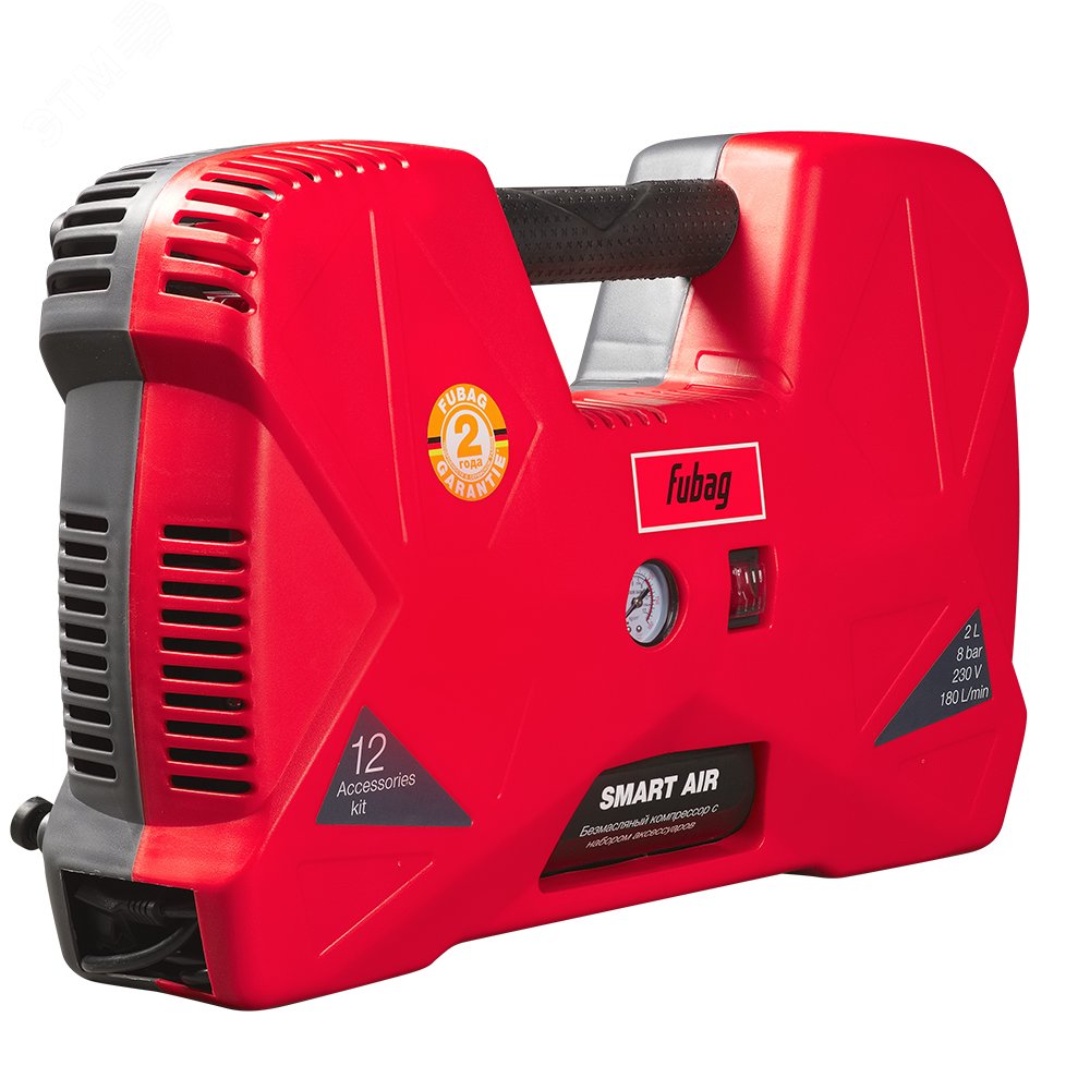 Изображение товара Компрессор Smart Air универсальный электри ческий 1.1 кВт 8 бар 2 л