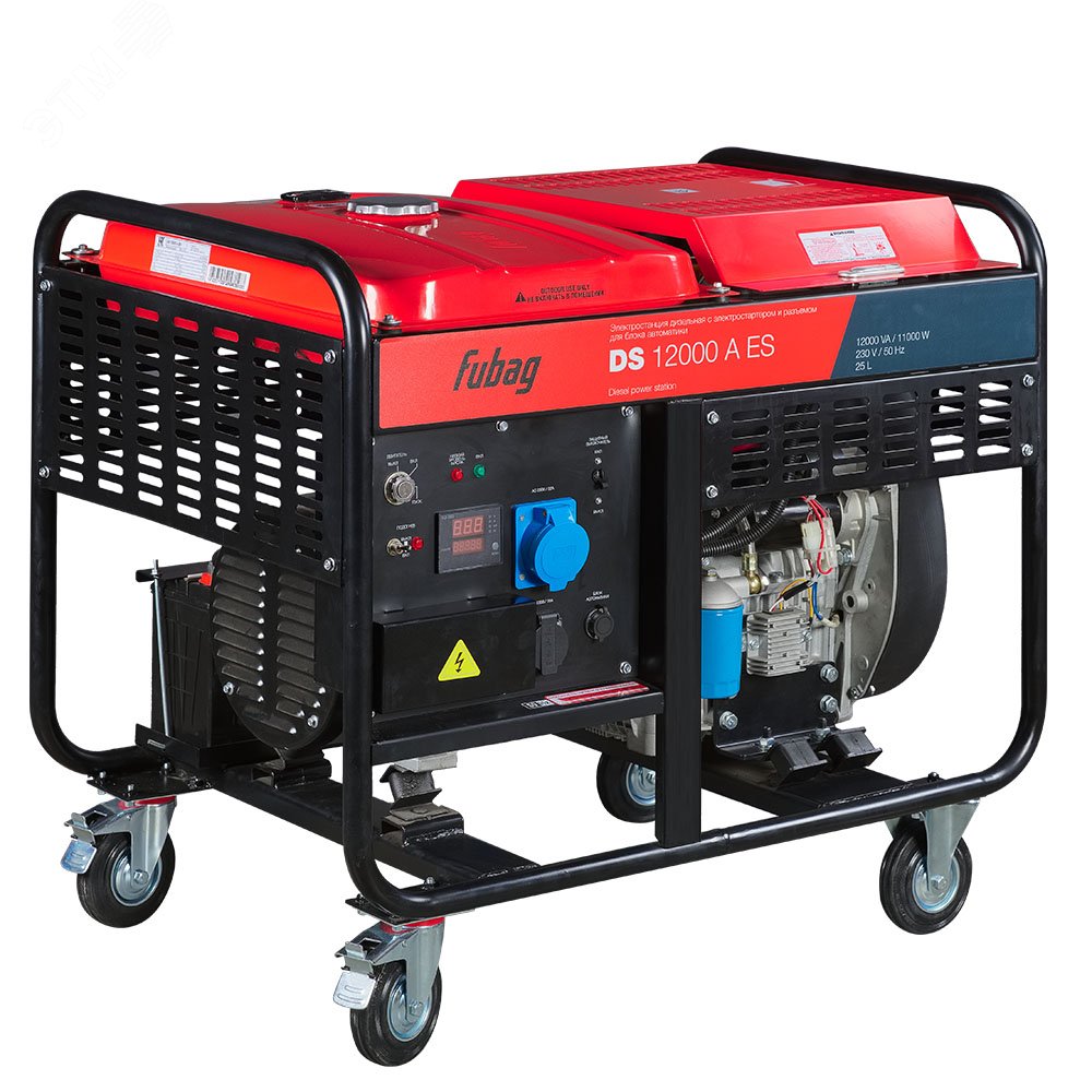 Изображение товара Генератор дизельный с электростартером DS 12000 A ES мощность 12 кВт для профессионального использо