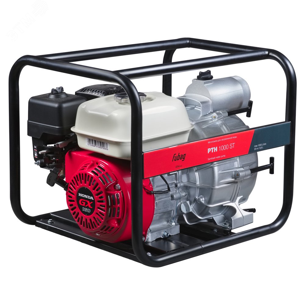 Изображение товара Мотопомпа для загрязненной воды PTH 1000 ST 1000 л/мин 28м