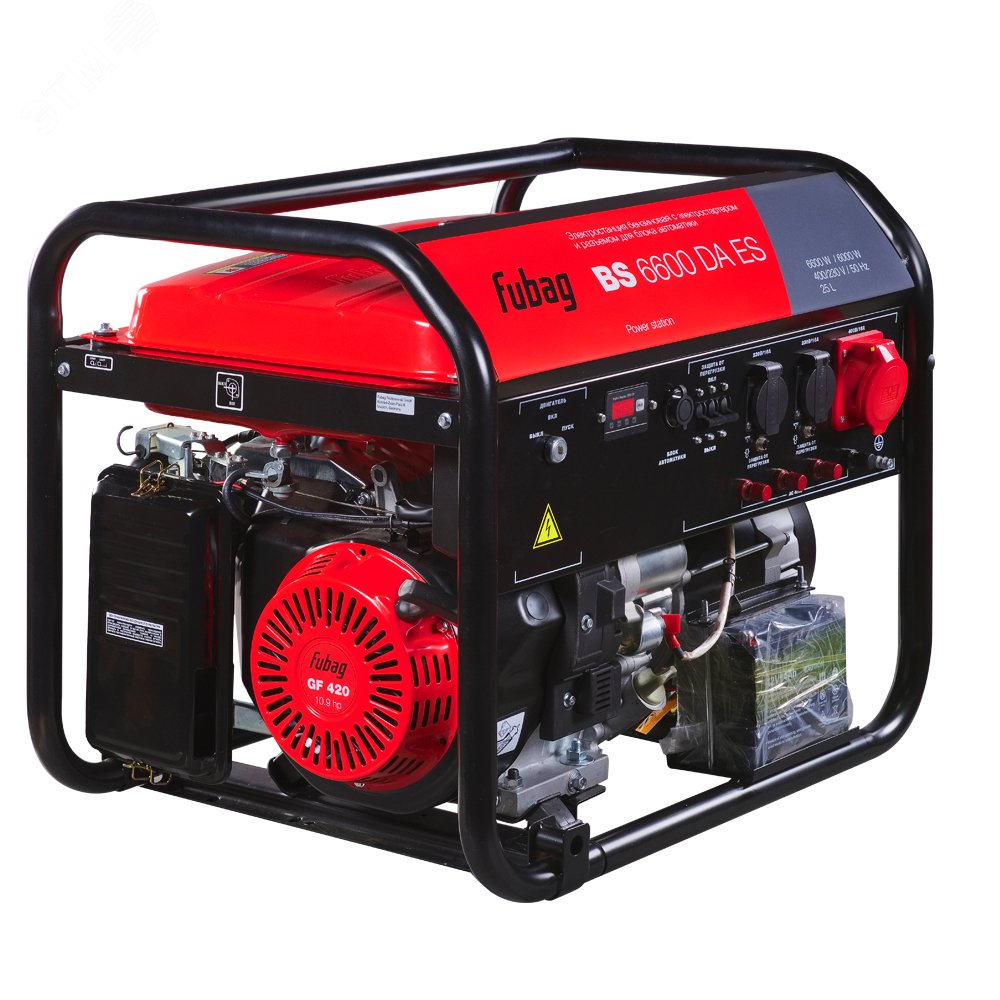 Изображение товара Генератор бензиновый Fubag BS 6600 DA ES с электростартером и коннектором автоматики