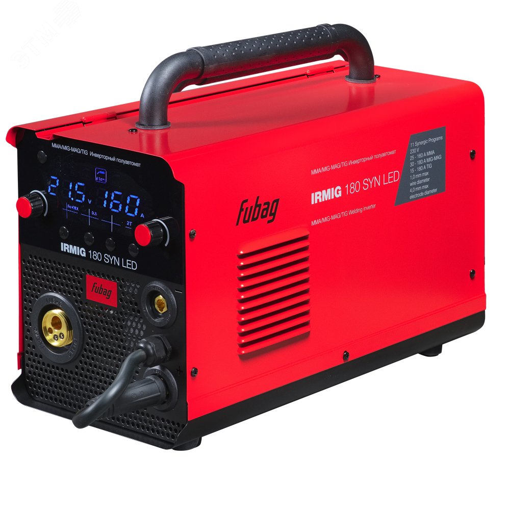 Изображение товара Сварочный полуавтомат Fubag IRMIG 180 SYN LED с горелкой 250А
