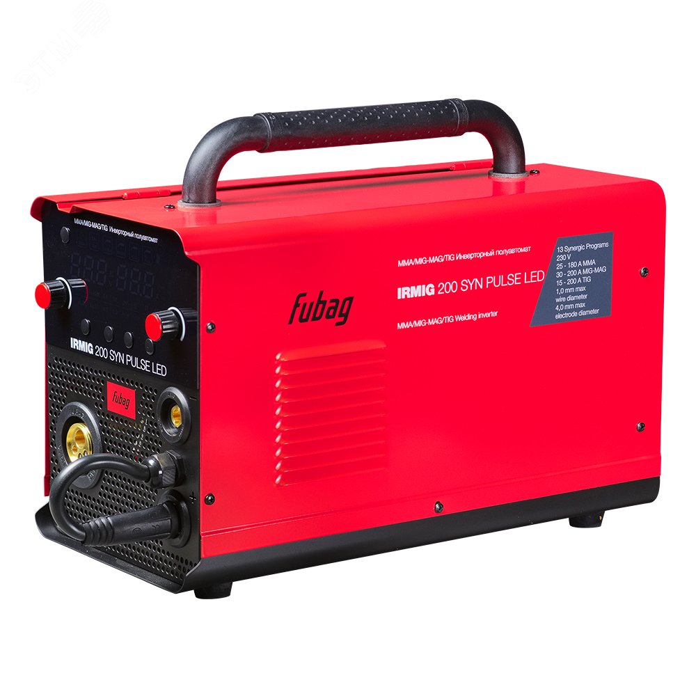 Изображение товара Сварочный полуавтомат IRMIG 200 SYN PULSE LED с горелкой 250А, компрактный сварочный аппарат