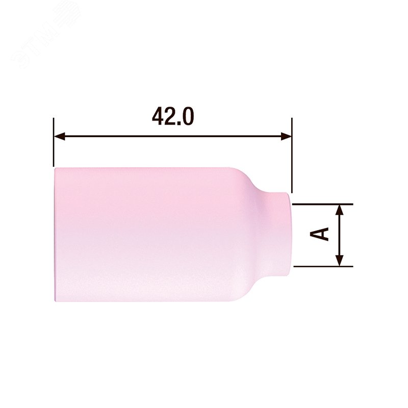 Изображение товара Сопло керамическое для газовой линзы Ф8 TIG 17-18-26 10 шт. Fubag