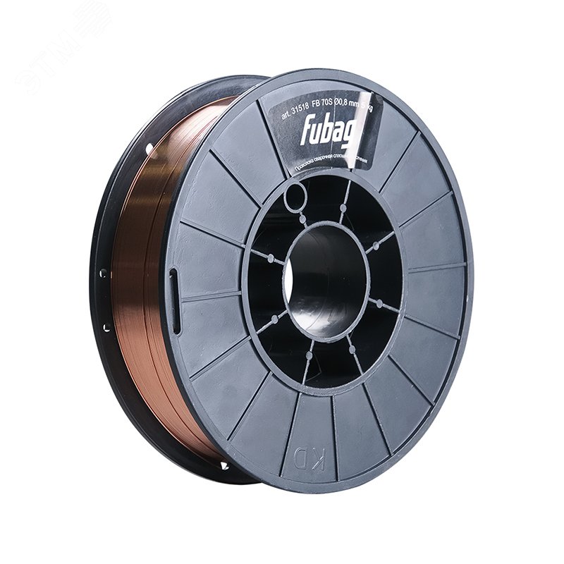 Изображение товара Проволока сварочная FUBAG 0.8 мм, катушка 200 мм, 5 кг для MIG/MAG сварки
