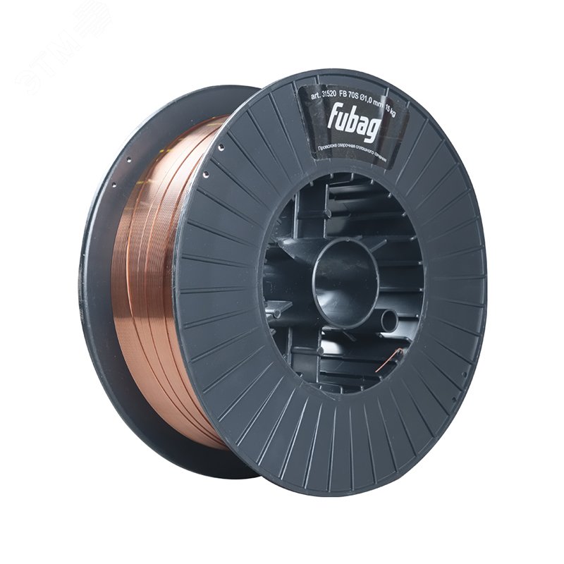 Изображение товара Проволока сварочная FB 70S 1.0 мм катушка 270 мм 15 кг Fubag