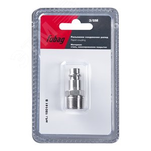 Изображение товара Соединение разъемное рапид (штуцер) 3/8''M наруж.резьба блистер 1 шт (шт)