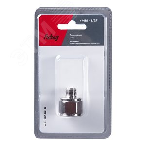 Изображение товара Переходник 1/4''M на 1/2''F блистер 1 шт (шт)