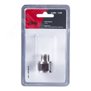 Изображение товара Переходник 3/8''M на 1/2''F блистер 1 шт (шт)