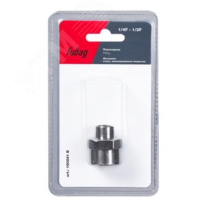 Изображение товара Переходник 1/4''F - 1/2''F блистер 1 шт (шт)