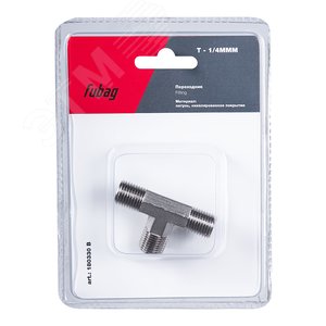 Изображение товара Переходник T - 1/4''MMM блистер 1 шт (шт)