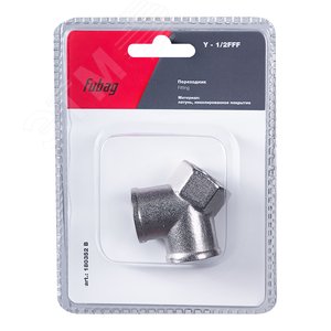 Изображение товара Переходник Y - 1/2''FFF блистер 1 шт (шт)