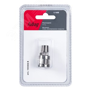 Изображение товара Переходник 1/4''M с байонетной гайкой блистер 1 шт. (шт)