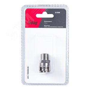 Изображение товара Переходник 3/8''M с байонетной гайкой блистер 1 шт. (шт)