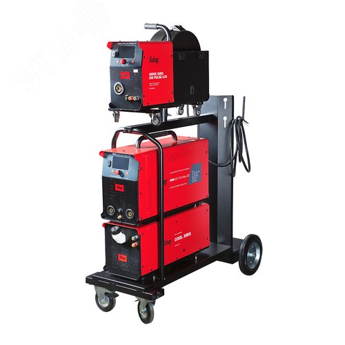 Изображение товара Сварочный полуавтомат XMIG 500T DW PULSE (31399) + Подающий механизм DRIVE XMIG DW PULSE (31400) + Горелка FB 550W 3m (31652) + Блок жидкостного охлаждения Cool XMIG (31791) + Шланг-пакет 5 м 95мм2 14 pol (641378) + Тележка (41593) (набор)