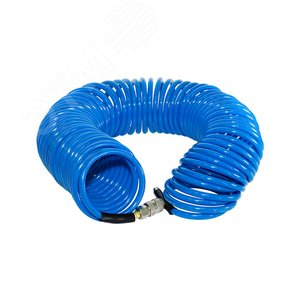 Изображение товара Шланг спиральный с фитингами рапид, полиуретан, 15бар, 6x10мм, 15м (шт)