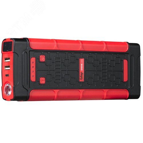 Изображение товара Устройство пусковое DRIVE 600 (ток запуска 600А, емкость аккумулятора 18000 мАч_type C) (шт)