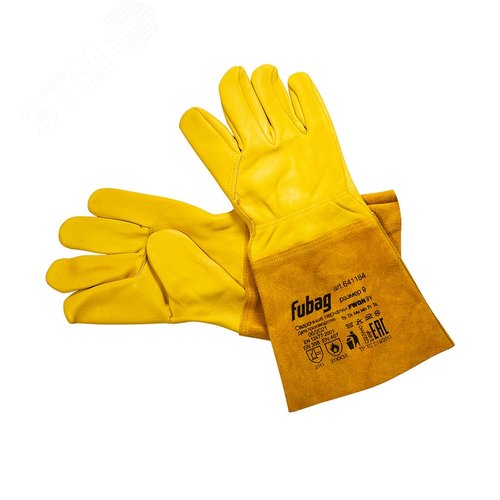 Изображение товара FUBAG Сварочные краги TIG без подкладки желтые FWGN 9Y (пар)