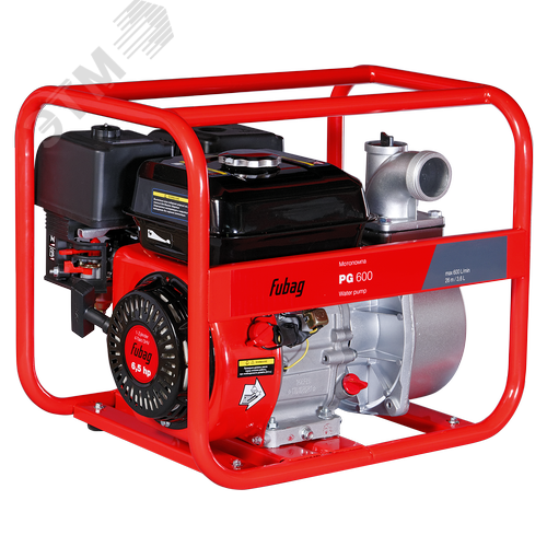 Изображение товара Мотопомпа бензиновая для чистой воды PG 600 (600 л/мин 26 м) (шт)