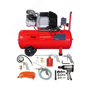 Изображение товара Компрессор AUTO MASTER KIT VDC/50 и 10 предметов (шт)
