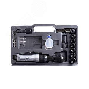 Изображение товара Пневмогайковерт угловой RW61 (135л/мин,61н/м,6.3бар,1/2''), набор, кейс (шт)