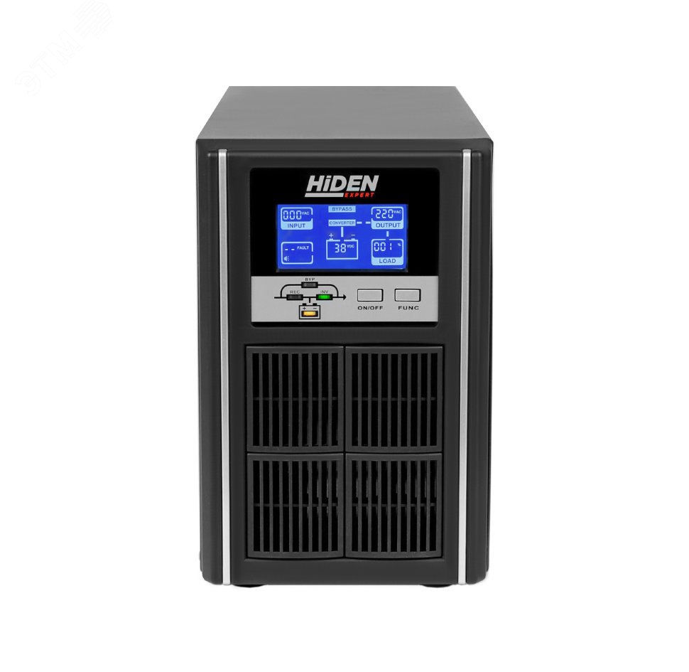 Источник бесперебойного питания On-line Hiden EXPERT UDC9201S, встроенные АКБ в корпусе (3х7А/ч), фаза 1/1, 1 kVA/0,9 kW (PF=0,9) 00-00000556 HiDEN - превью
