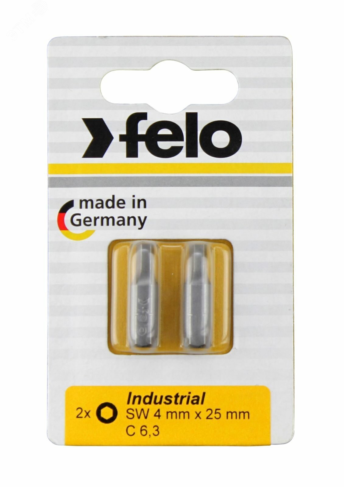 Изображение товара Бита шестигранная 4 мм для крепежа 2 шт в блистере