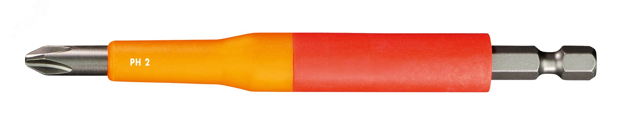 Изображение товара Диэлектрическая крестовая бита PH 2X115 В VDE для электромонтажных работ Германия