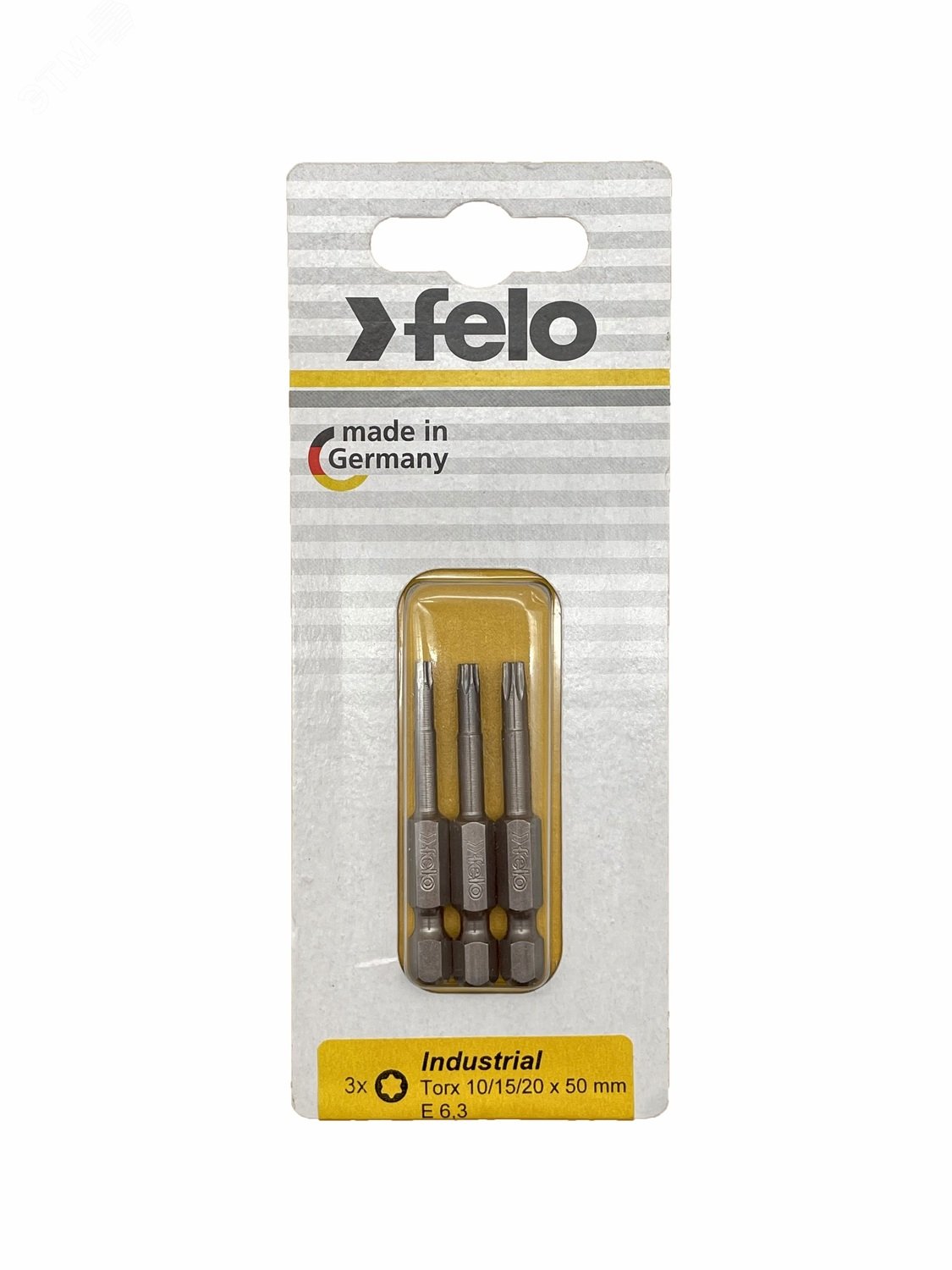 Изображение товара Набор бит TX10/TX15/TX20 50 мм серия Industrial для профессиональных работ