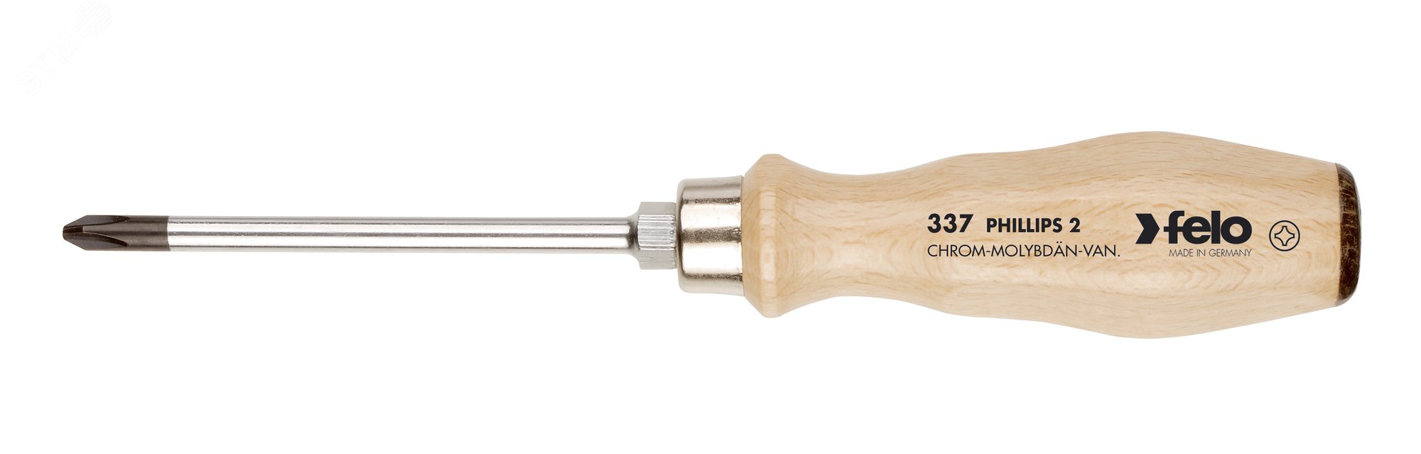 Изображение товара Отвертка ударная Felo с деревянной рукояткой длина 150 мм
