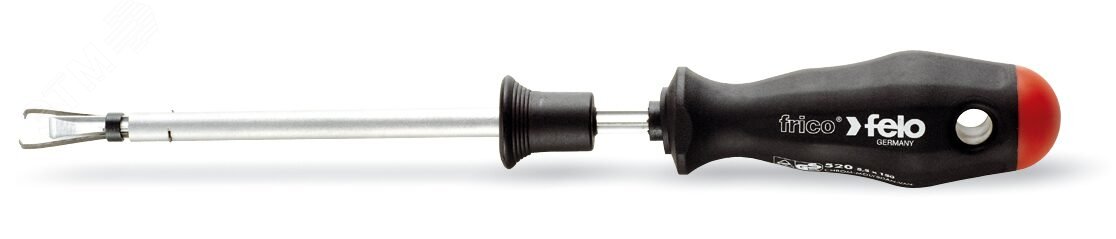 Изображение товара Отвертка плоская шлицевая SL 4,0х0,8 с захватом для крепежа (шт)