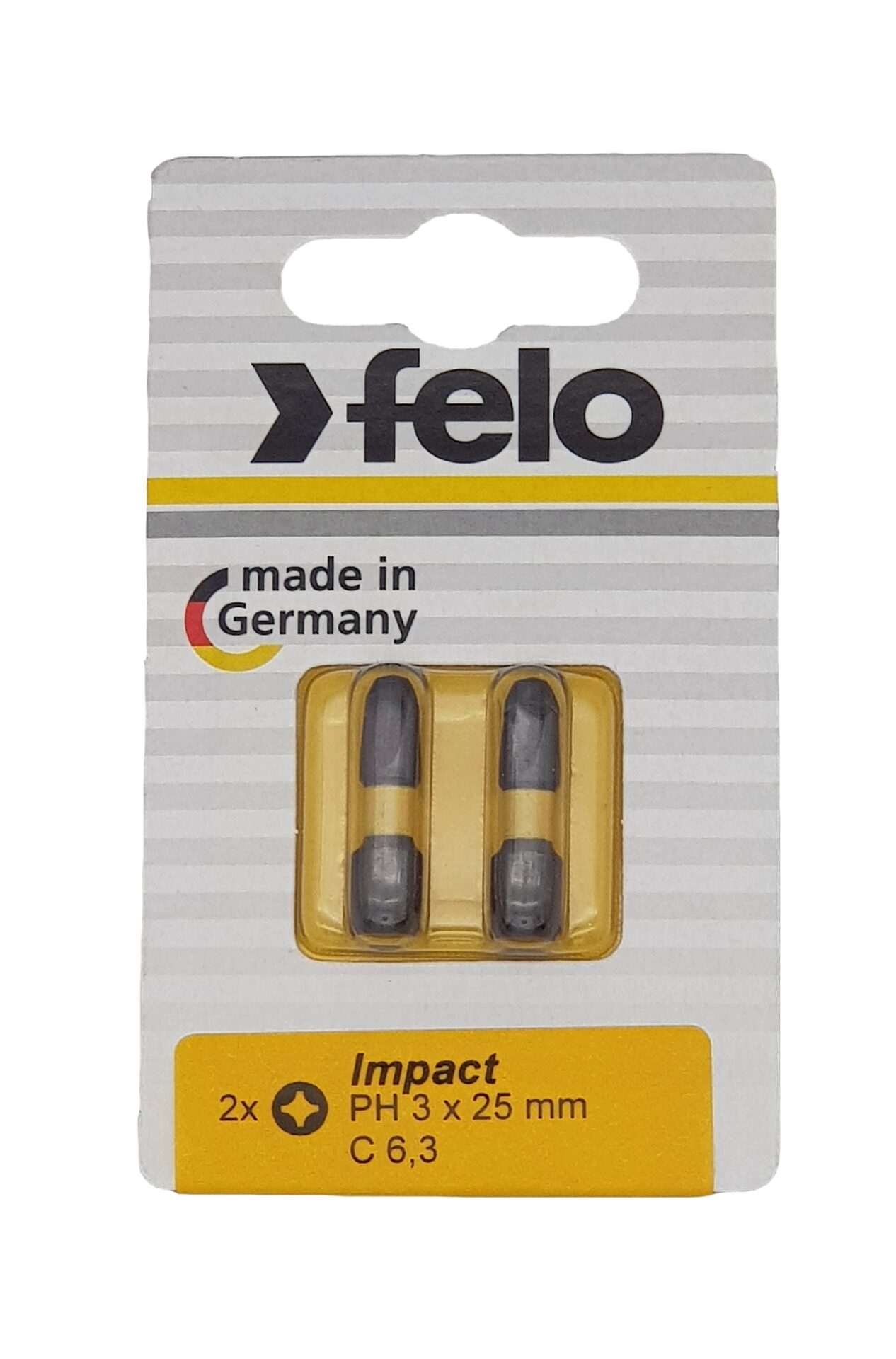 Бита крестовая ударная серия Impact PH 3X25,2 шт