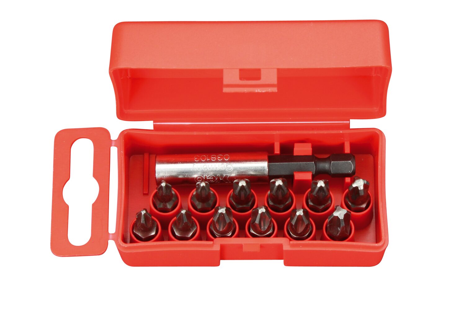 Набор бит PH/PZ Industrial с держателем бит в кейсе, 13 шт