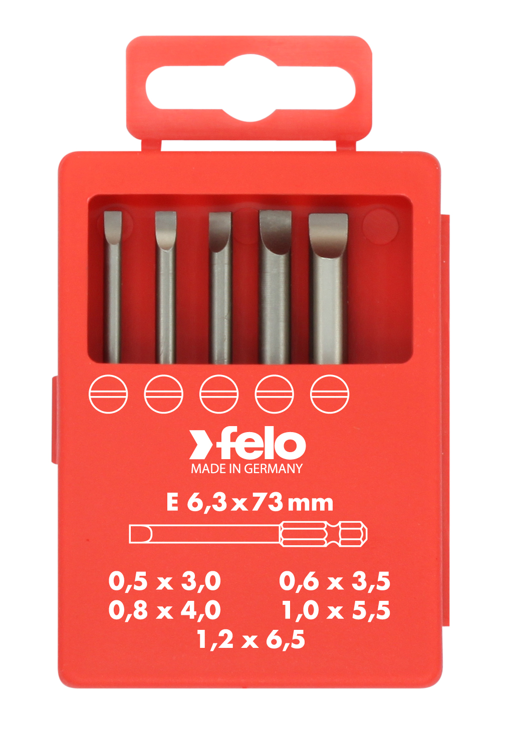 Набор бит SL Industrial 73 мм в кейсе, 5 шт