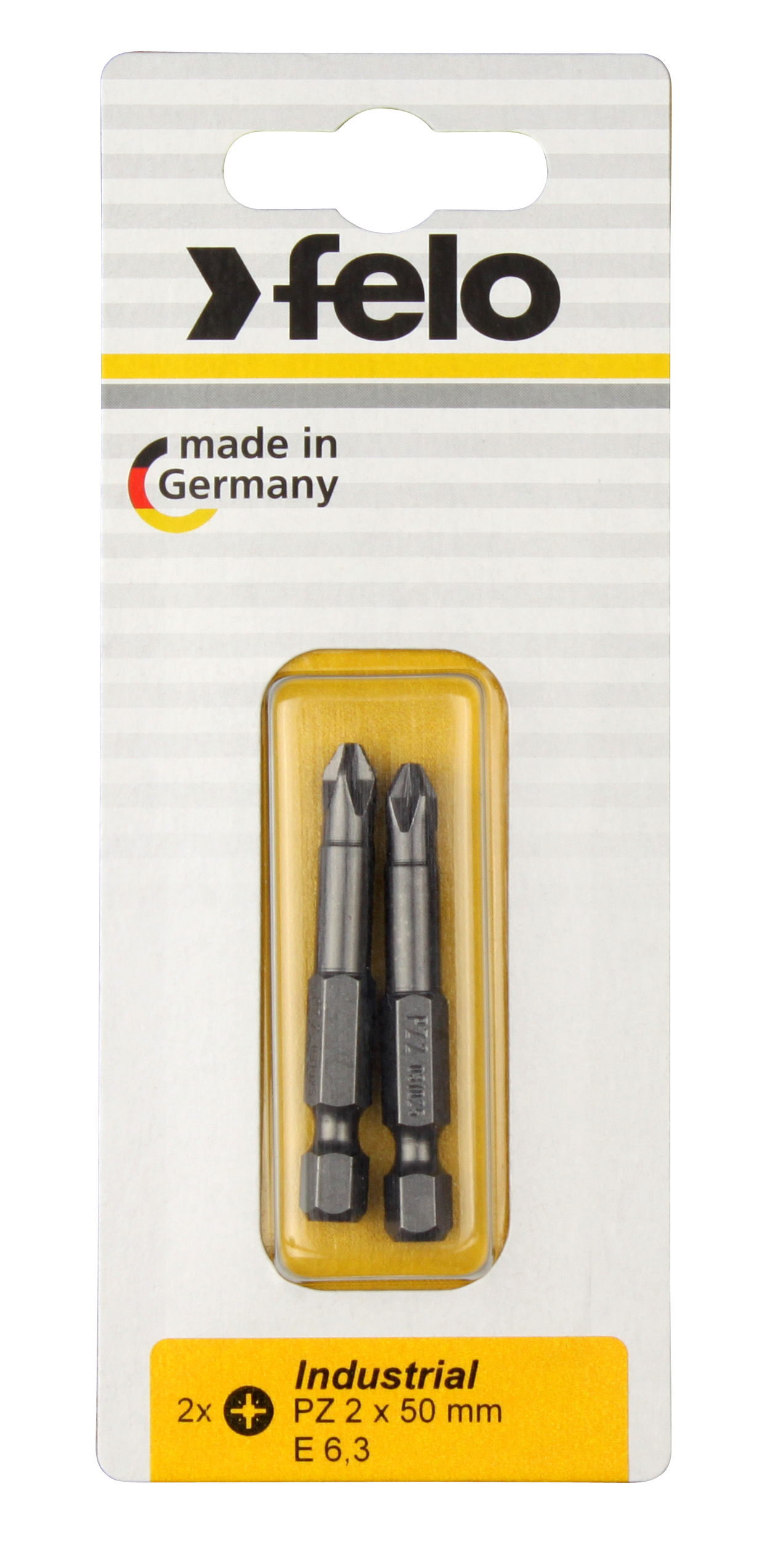 Бита крестовая PZ 2X50, серия Industrial, 2 шт в блистере