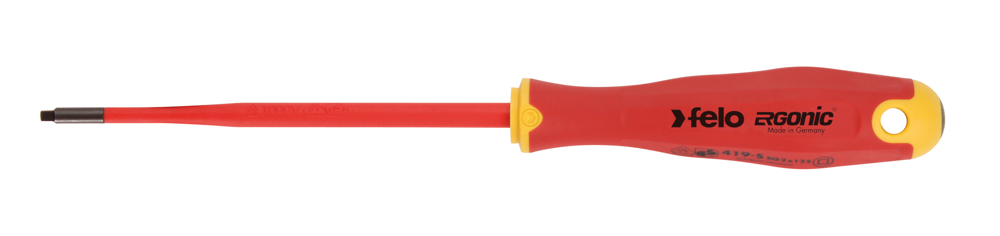 Отвертка диэлектрическая квадрат SQ1х100 E-Slim Ergonic