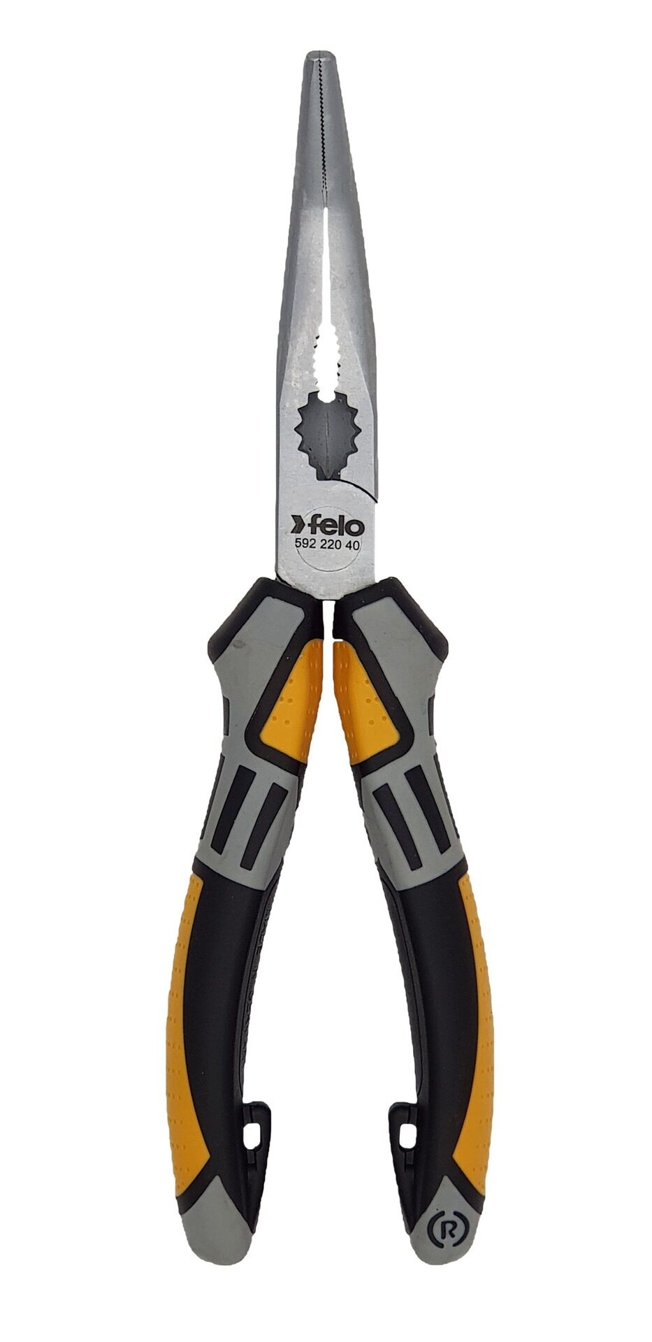 Длинногубцы угловые с резцом 205 мм